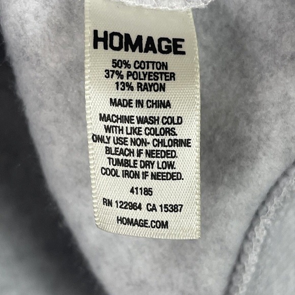 Homage Sweater Mens Large Gray Oilers Football NFL Sweatshirt Pullover Adult NWT - Picture 8 of 10